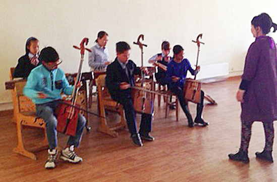 young Mongolian musicians